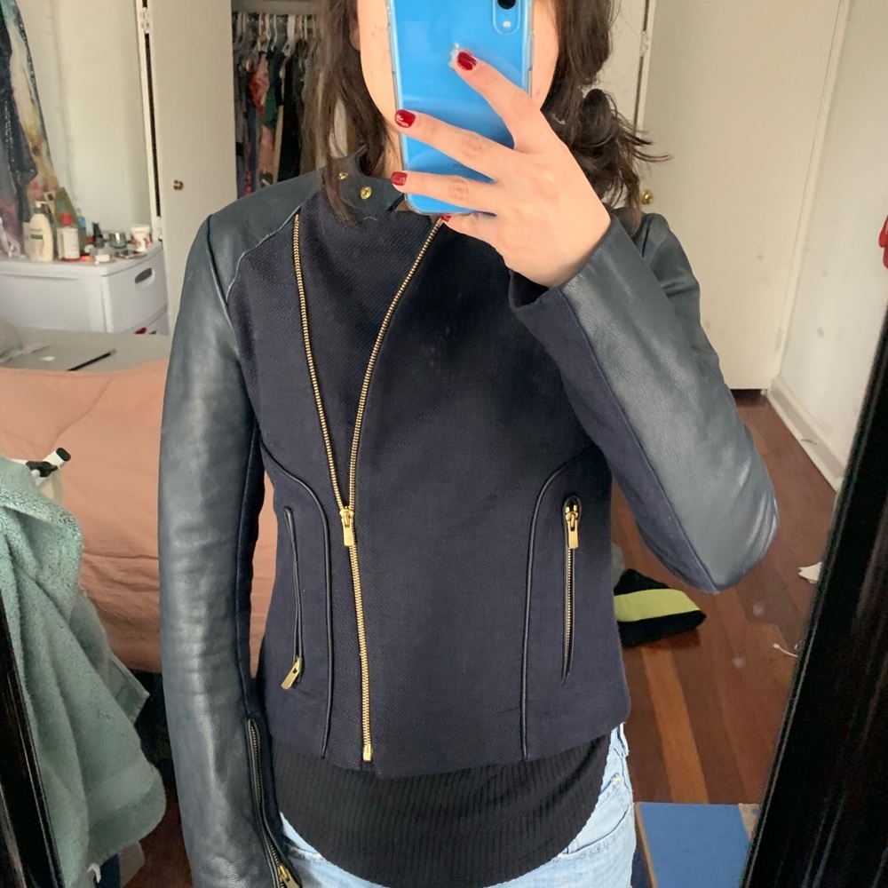 Navy Maje jacket - Picture 4 of 8